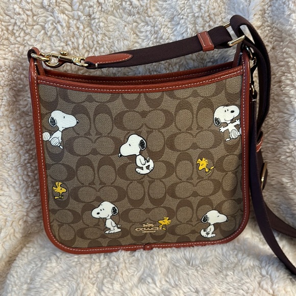 Coach Bags Coach X Peanuts Dempsey File Bag With Snoopy And